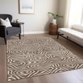 thumbnail image 1 of Addison Rugs Chantille Indoor/Outdoor Transitional Swirls Brown Washable Rectangle Rug, 2'6" x 3'10", 1 of 6