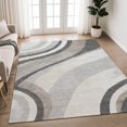 thumbnail image 1 of Addison Rugs Chantille Indoor/Outdoor Transitional Swirls Pewter Machine Washable Rectangle Rug, 10' x 14', 1 of 8
