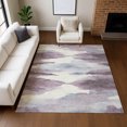 thumbnail image 1 of Addison Rugs Chantille Indoor/Outdoor Transitional Swirls Plum Machine Washable Rectangle Rug, 3' x 5', 1 of 8