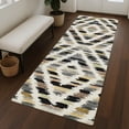 thumbnail image 1 of Addison Rugs Chantille Indoor/Outdoor Transitional Tribal Black Machine Washable Runner Rug, 2'3" x 7'6", 1 of 8