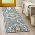 thumbnail image 1 of Addison Rugs Chantille Indoor/Outdoor Transitional Tribal Denim Machine Washable Runner Rug, 2'3" x 7'6", 1 of 7