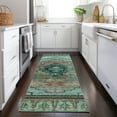 thumbnail image 1 of Addison Rugs Chantille Indoor/Outdoor Transitional Tribal Teal Machine Washable Runner Rug, 2'3" x 7'6", 1 of 7