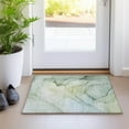 thumbnail image 1 of Addison Rugs Chantille Indoor/Outdoor Transitional Watercolors Green Washable Rectangle Rug, 1'8" x 2'6", 1 of 6