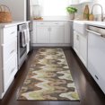 thumbnail image 1 of Addison Rugs Chantille Indoor/Outdoor Transitional Waves Chocolate Washable Runner Rug, 2'3" x 7'6", 1 of 6