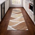 thumbnail image 1 of Addison Rugs Chantille Indoor/Outdoor Transitional Waves Copper Machine Washable Runner Rug, 2'3" x 7'6", 1 of 8