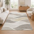 thumbnail image 1 of Addison Rugs Chantille Indoor/Outdoor Transitional Waves Ivory Machine Washable Rectangle Rug, 10' x 14', 1 of 10