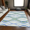 thumbnail image 1 of Addison Rugs Chantille Indoor/Outdoor Transitional Waves Sky Washable Rectangle Rug, 8' x 10', 1 of 6