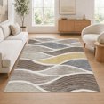 thumbnail image 1 of Addison Rugs Chantille Indoor/Outdoor Transitional Waves Taupe Machine Washable Rectangle Rug, 9' x 12', 1 of 10