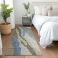 thumbnail image 1 of Addison Rugs Chantille Indoor/Outdoor Transitional Waves Taupe Washable Runner Rug, 2'3" x 7'6", 1 of 6