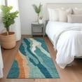 thumbnail image 1 of Addison Rugs Chantille Indoor/Outdoor Transitional Waves Teal Washable Runner Rug, 2'3" x 7'6", 1 of 6