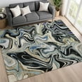 thumbnail image 1 of Addison Rugs Chantille Indoor/Outdoor Contemporary Abstract Black Machine Washable Rectangle Rug, 10' x 14', 1 of 8