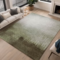 Addison Rugs Chantille Indoor/Outdoor Contemporary Abstract Celery Machine Washable Rectangle Rug, 10' x 14'