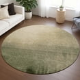thumbnail image 1 of Addison Rugs Chantille Indoor/Outdoor Contemporary Abstract Olive Machine Washable Round Rug, 8' x 8', 1 of 8