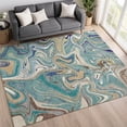 thumbnail image 1 of Addison Rugs Chantille Indoor/Outdoor Contemporary Abstract Teal Machine Washable Rectangle Rug, 10' x 14', 1 of 8