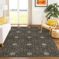 thumbnail image 1 of Addison Rugs Chantille Indoor/Outdoor Traditional Global Black Machine Washable Rectangle Rug, 9' x 12', 1 of 8
