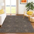 thumbnail image 1 of Addison Rugs Chantille Indoor/Outdoor Traditional Global Chocolate Machine Washable Rectangle Rug, 5' x 7'6", 1 of 8