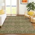 thumbnail image 1 of Addison Rugs Chantille Indoor/Outdoor Traditional Global Olive Machine Washable Rectangle Rug, 5' x 7'6", 1 of 8