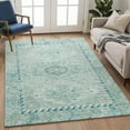 thumbnail image 1 of Addison Rugs Chantille Indoor/Outdoor Traditional Aqua Machine Washable Rectangle Rug, 10' x 14', 1 of 8