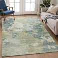 thumbnail image 1 of Addison Rugs Chantille Indoor/Outdoor Transitional Abstract Aqua Machine Washable Rectangle Rug, 3' x 5', 1 of 8
