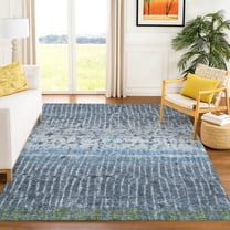 Addison Rugs Chantille Indoor/Outdoor Transitional Abstract Blue Machine Washable Rectangle Rug, 10' x 14'