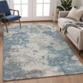 thumbnail image 1 of Addison Rugs Chantille Indoor/Outdoor Transitional Abstract Denim Machine Washable Rectangle Rug, 5' x 7'6", 1 of 8