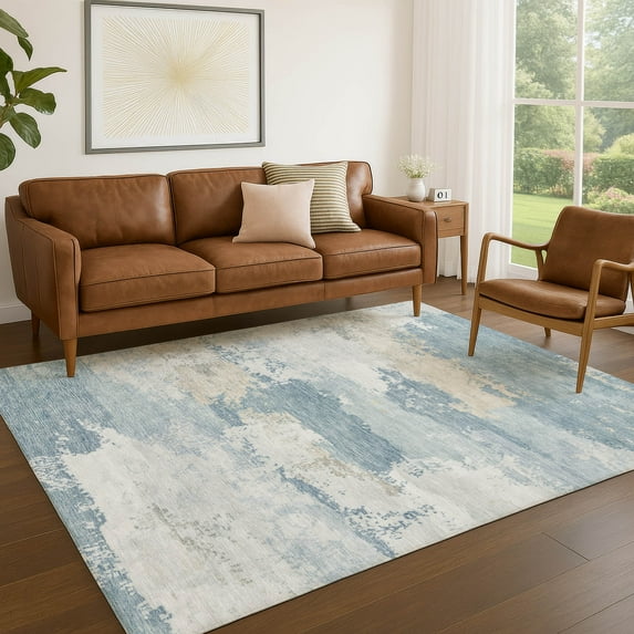Addison Rugs Chantille Indoor/Outdoor Transitional Abstract Sky Machine Washable Rectangle Rug, 5' x 7'6"
