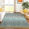 thumbnail image 1 of Addison Rugs Chantille Indoor/Outdoor Transitional Abstract Teal Machine Washable Rectangle Rug, 5' x 7'6", 1 of 8