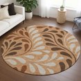 thumbnail image 1 of Addison Rugs Chantille Indoor/Outdoor Transitional Botanical Copper Machine Washable Round Rug, 8' x 8', 1 of 8