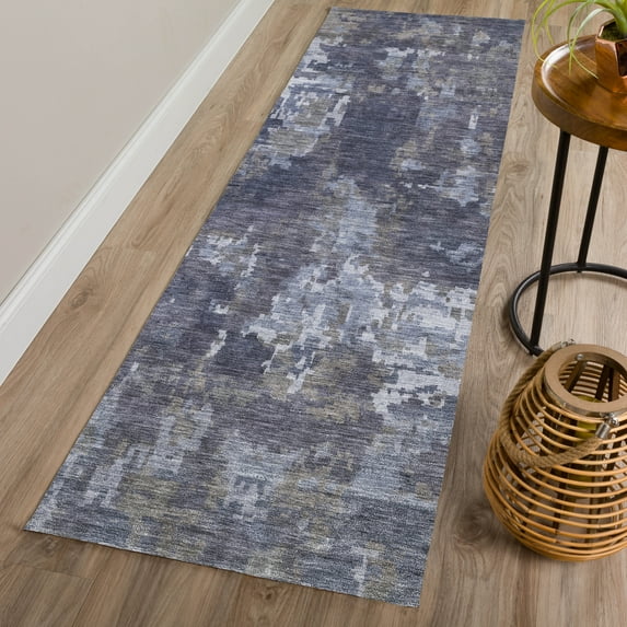 Addison Rugs Chantille Indoor/Outdoor Transitional Casual Plum Machine Washable Runner Rug, 2'3" x 7'6"