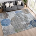 thumbnail image 1 of Addison Rugs Chantille Indoor/Outdoor Transitional Circles Blue Machine Washable Rectangle Rug, 10' x 14', 1 of 8