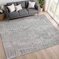 thumbnail image 1 of Addison Rugs Chantille Indoor/Outdoor Transitional Circles Gray Machine Washable Rectangle Rug, 9' x 12', 1 of 8