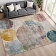 thumbnail image 1 of Addison Rugs Chantille Indoor/Outdoor Transitional Circles Putty Machine Washable Rectangle Rug, 3' x 5', 1 of 8