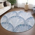 thumbnail image 1 of Addison Rugs Chantille Indoor/Outdoor Transitional Coastal Sky Machine Washable Round Rug, 8' x 8', 1 of 8