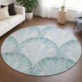thumbnail image 1 of Addison Rugs Chantille Indoor/Outdoor Transitional Coastal Teal Machine Washable Round Rug, 8' x 8', 1 of 8