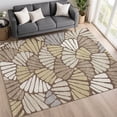 thumbnail image 1 of Addison Rugs Chantille Indoor/Outdoor Transitional Floral Chocolate Machine Washable Rectangle Rug, 5' x 7'6", 1 of 8