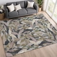 thumbnail image 1 of Addison Rugs Chantille Indoor/Outdoor Transitional Floral Khaki Machine Washable Rectangle Rug, 9' x 12', 1 of 8