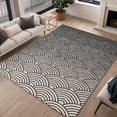 thumbnail image 1 of Addison Rugs Chantille Indoor/Outdoor Transitional Geometric Black Machine Washable Rectangle Rug, 10' x 14', 1 of 8