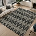 thumbnail image 1 of Addison Rugs Chantille Indoor/Outdoor Transitional Geometric Black Machine Washable Rectangle Rug, 10' x 14', 1 of 8
