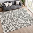 thumbnail image 1 of Addison Rugs Chantille Indoor/Outdoor Transitional Geometric Ivory Machine Washable Rectangle Rug, 3' x 5', 1 of 8