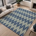 thumbnail image 1 of Addison Rugs Chantille Indoor/Outdoor Transitional Geometric Navy Machine Washable Rectangle Rug, 9' x 12', 1 of 8