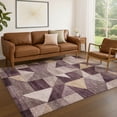 thumbnail image 1 of Addison Rugs Chantille Indoor/Outdoor Transitional Geometric Plum Machine Washable Rectangle Rug, 5' x 7'6", 1 of 8