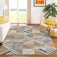 thumbnail image 1 of Addison Rugs Chantille Indoor/Outdoor Transitional Patchwork Copper Machine Washable Rectangle Rug, 8' x 10', 1 of 8