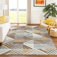 thumbnail image 1 of Addison Rugs Chantille Indoor/Outdoor Transitional Patchwork Taupe Machine Washable Rectangle Rug, 3' x 5', 1 of 8