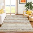 thumbnail image 1 of Addison Rugs Chantille Indoor/Outdoor Transitional Stripes Beige Machine Washable Rectangle Rug, 8' x 10', 1 of 8