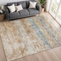 Addison Rugs Chantille Indoor/Outdoor Transitional Stripes Copper Machine Washable Rectangle Rug, 10' x 14'