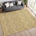thumbnail image 1 of Addison Rugs Chantille Indoor/Outdoor Transitional Stripes Gold Machine Washable Rectangle Rug, 10' x 14', 1 of 8
