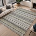 thumbnail image 1 of Addison Rugs Chantille Indoor/Outdoor Transitional Stripes Gray Machine Washable Rectangle Rug, 3' x 5', 1 of 8