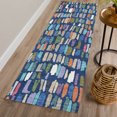 thumbnail image 1 of Addison Rugs Chantille Indoor/Outdoor Transitional Stripes Navy Machine Washable Runner Rug, 2'3" x 7'6", 1 of 8