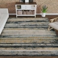 thumbnail image 1 of Addison Rugs Dayton 3'3" x 5'1" Striped Fabric Area Rug in Storm Multi-Color, 1 of 5