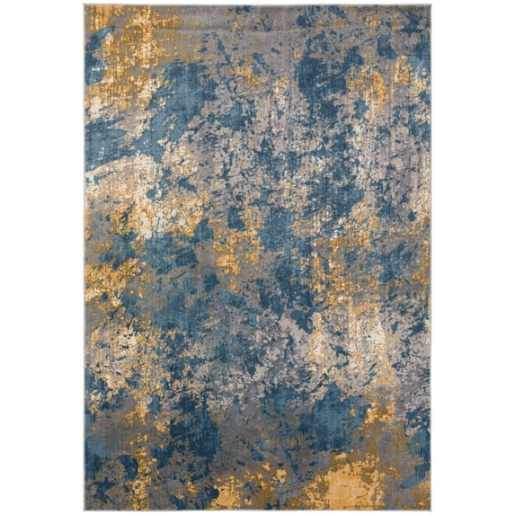 Addison Rugs Dayton Transitional Blue 1'6" x 2'5" Accent Rug 3'3"X5'1" - Blue
